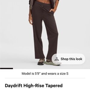 Lululemon Athletica Daydrift High-Rise Tapered Pants - Brown